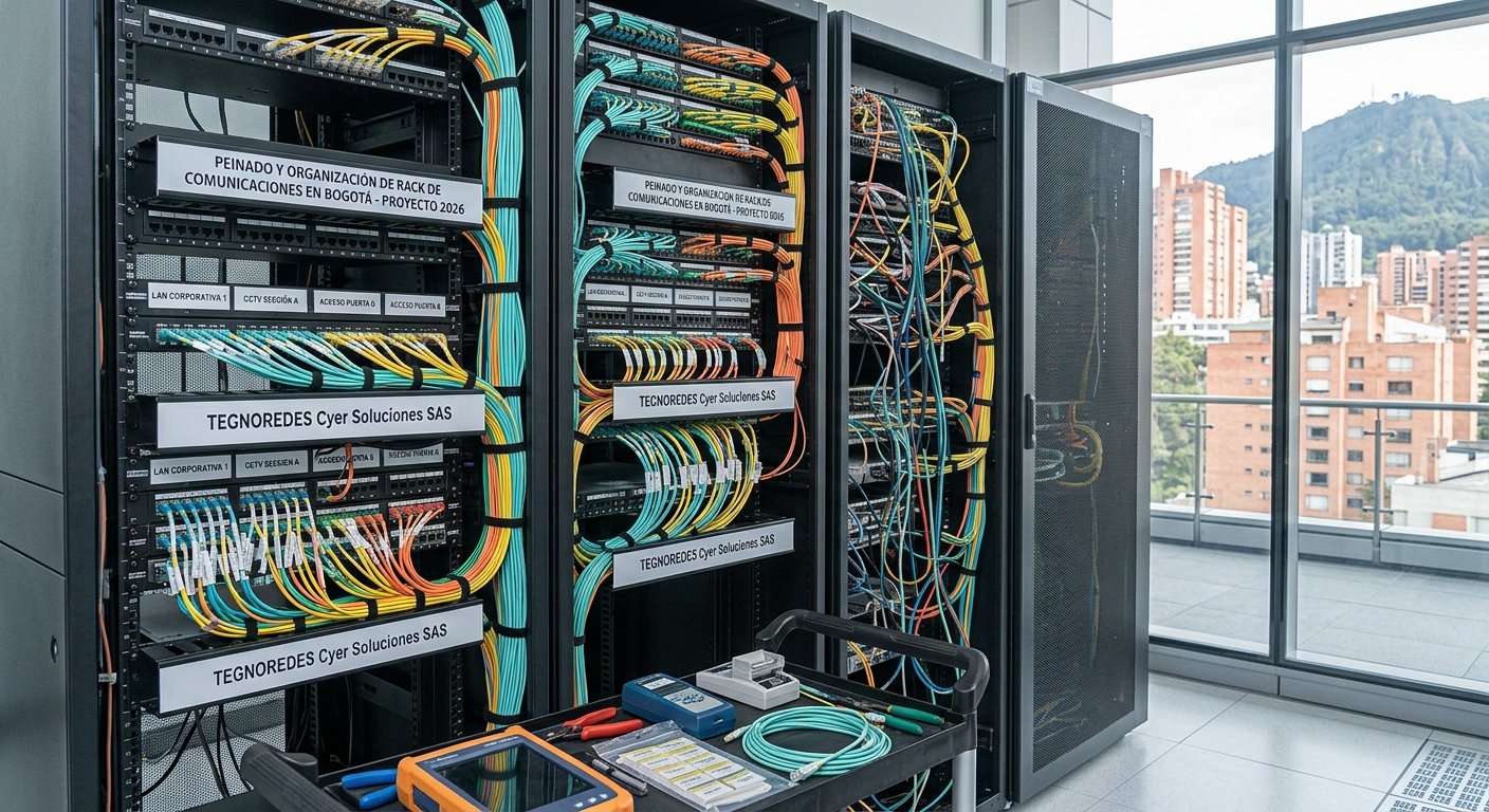 Peinado y Organización de Rack de Comunicaciones en Bogotá: Eficiencia y Estética para tu Cuarto de Redes